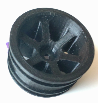 3D printed offset wheel for Tamiya CC-01